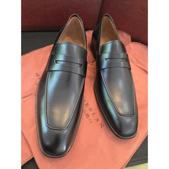 MEZLAN E20243 Us10M Penny Loafers Black Calf Leather shoes EU 43 Spain